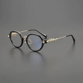 Tyrone Retro Round Acetate Oversize Glasses Frame